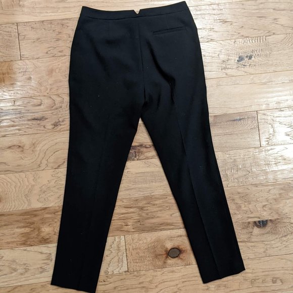 BCBG Max Azria Black Designer Dress Pants 0 27 Midrise BCBGMaxAzria - Picture 2 of 10